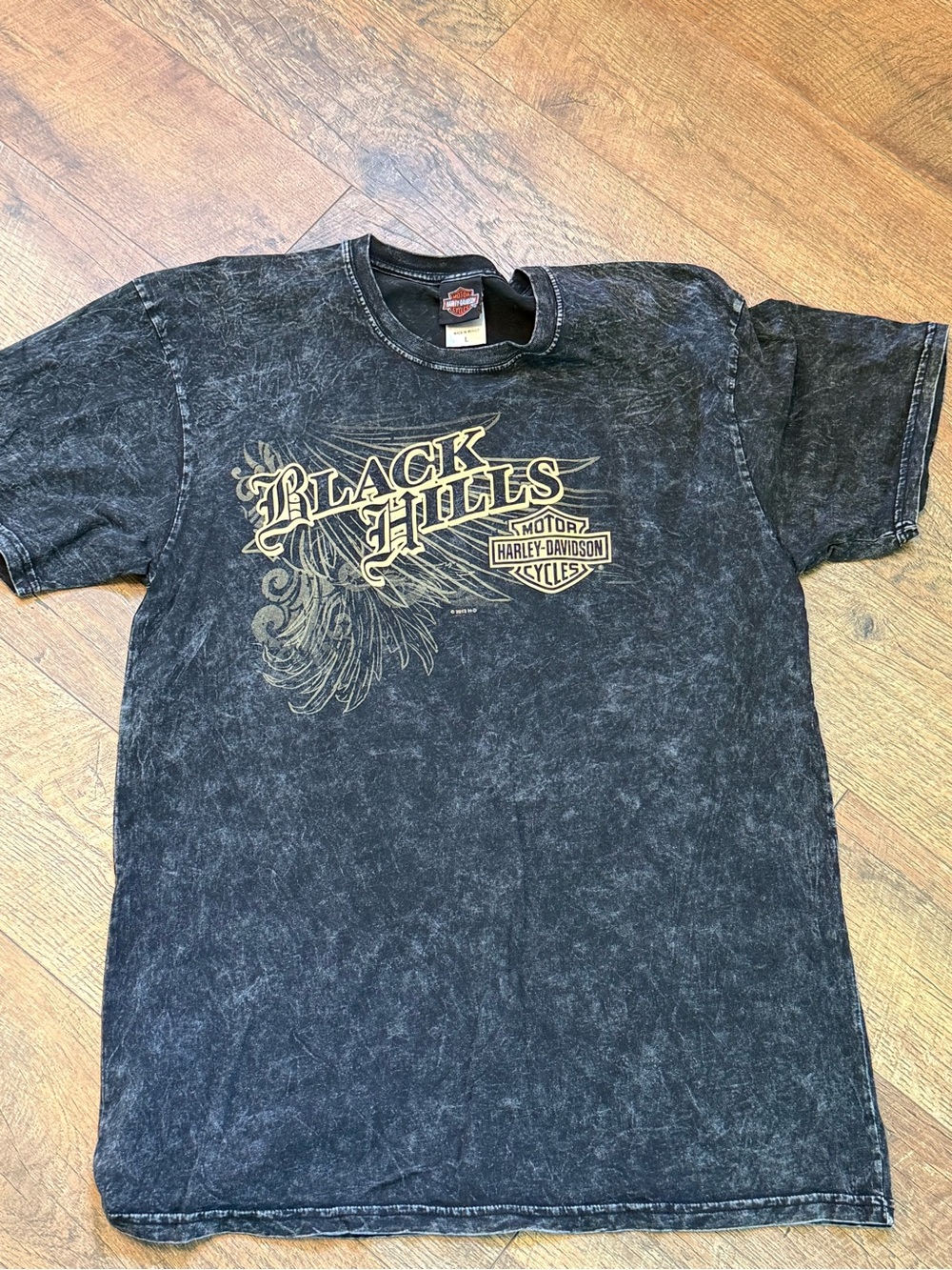 Harley-Davidson Black Mineral-Wash Tee